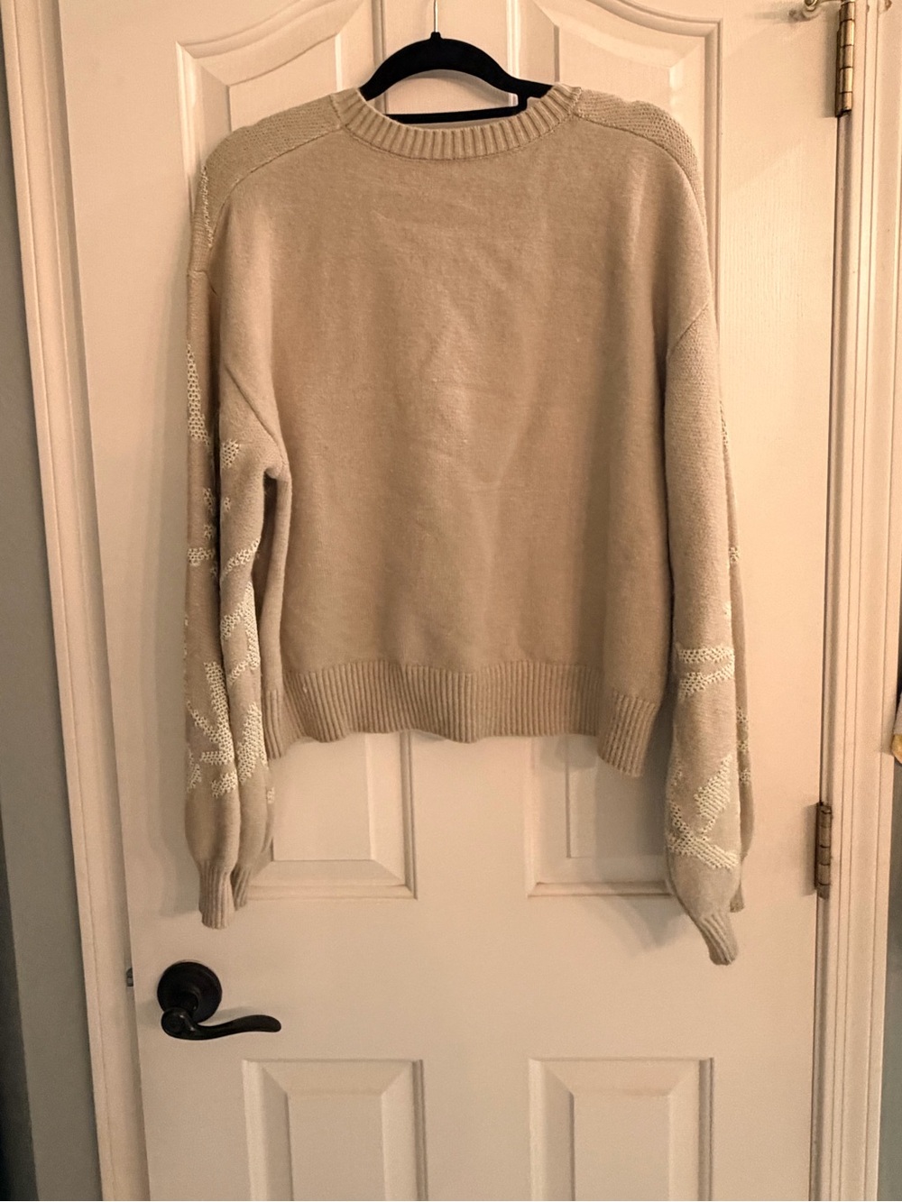 Cider Sage Green Floral Crewneck Sweater - Picture 5 of 5